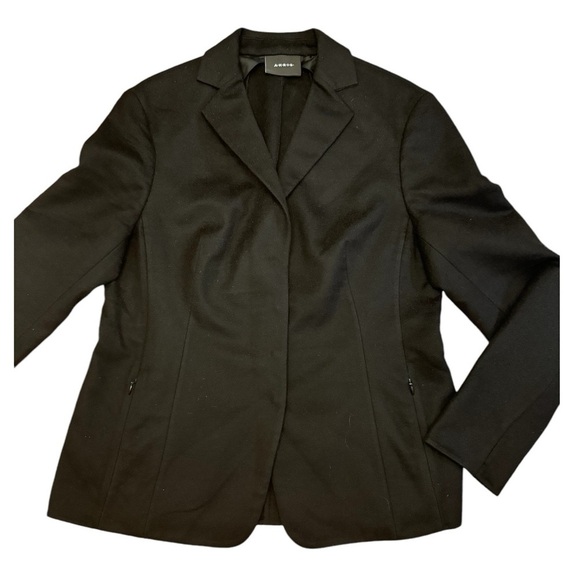 Akris Black Cashmere Blazer Size 10